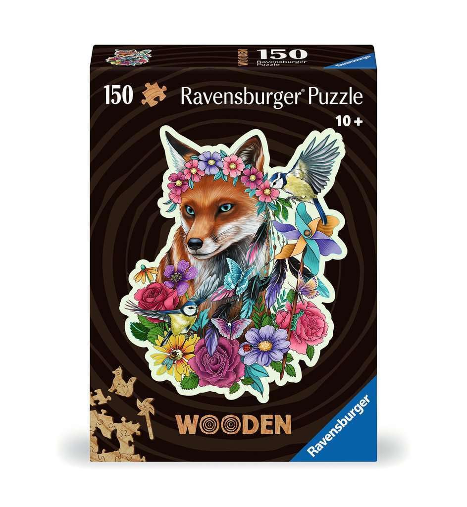 

Ravensburger Colorful Fox Wooden Jigsaw Puzzle, 150 Pieces, Finished Size: 20x26cm, 17512 3 [Puzzle, Gift (BirthdayChristmas)]