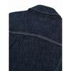 Spring Autumn Women Pockets Denim Blue Single Breasted Jackets Vintage Lapel Neck Long Sleeves Female Chic Lady Jacket