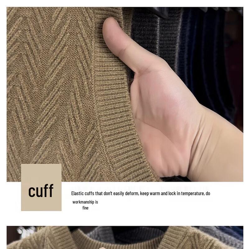 Men's V-Neck Knitted Cardigan Vest