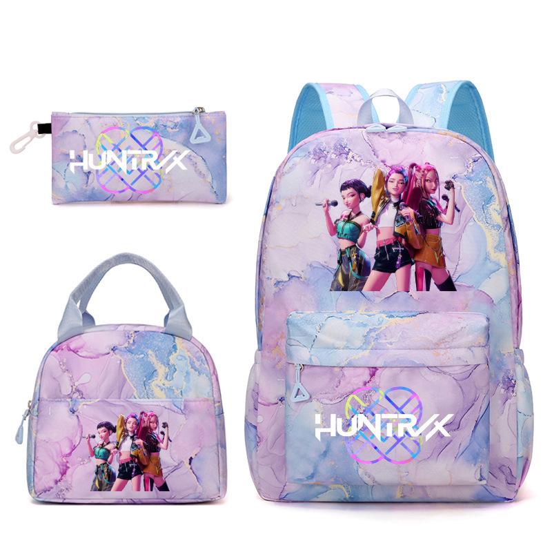 Kpopn Witch Hunter Backpack Elementary School School Style School Bag Travel Backpack Three-Piece Set