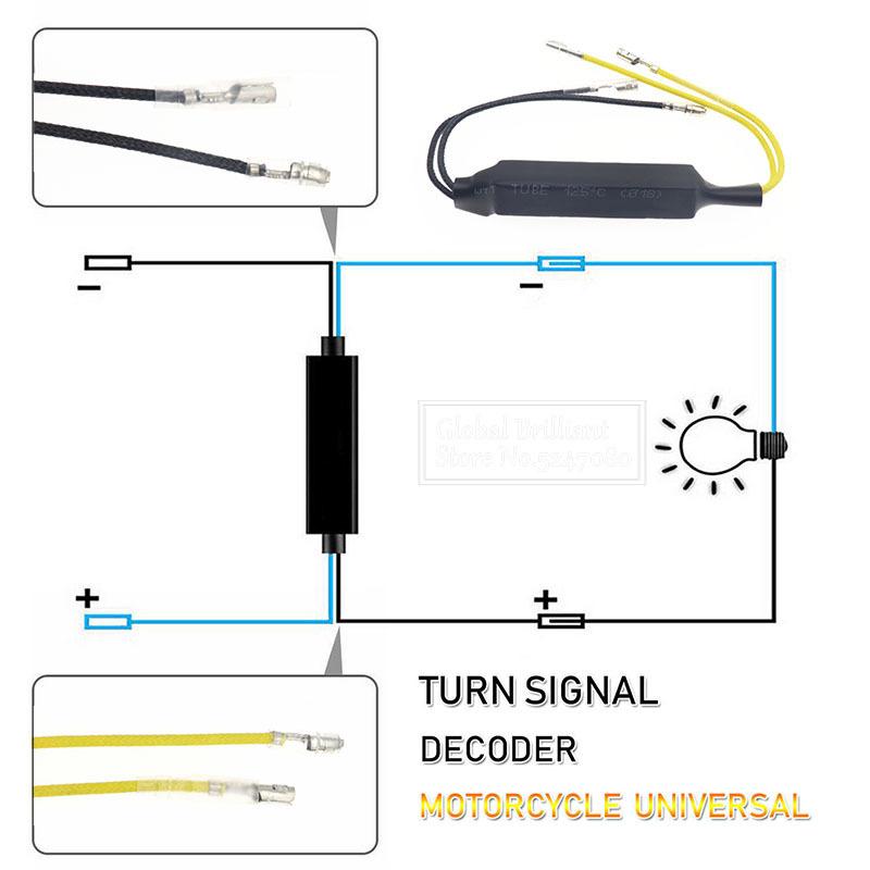 2x/4x Turn Signal Light Resistance Decoder Motorcycle Indicator 21W 26 Ohm LED Light Load Resistor Flasher Flash Blinker Adapter