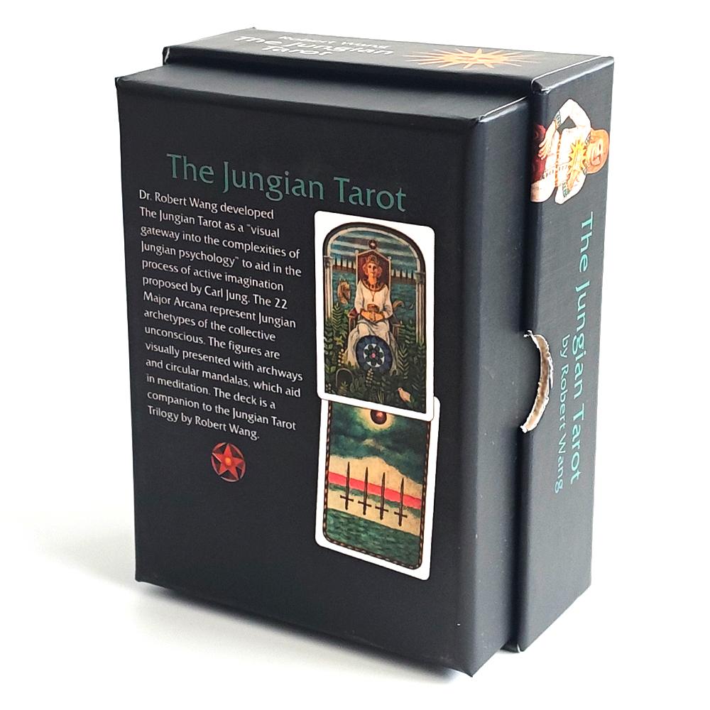 The Jungian Tarot Deck 10.5*7.5cm in Rigid Box, 78 Double-embossed Cards for Active Imagination, Jung Archetypes, Psychology