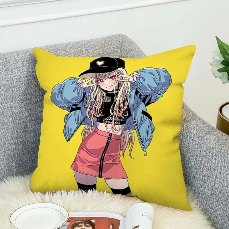 Pillowcases 40*40 Decor Marin Kitagawa Pillow Cases Decorative Cushion Covers for Pillows Pillowcase 45*45 Room Cushions Cover