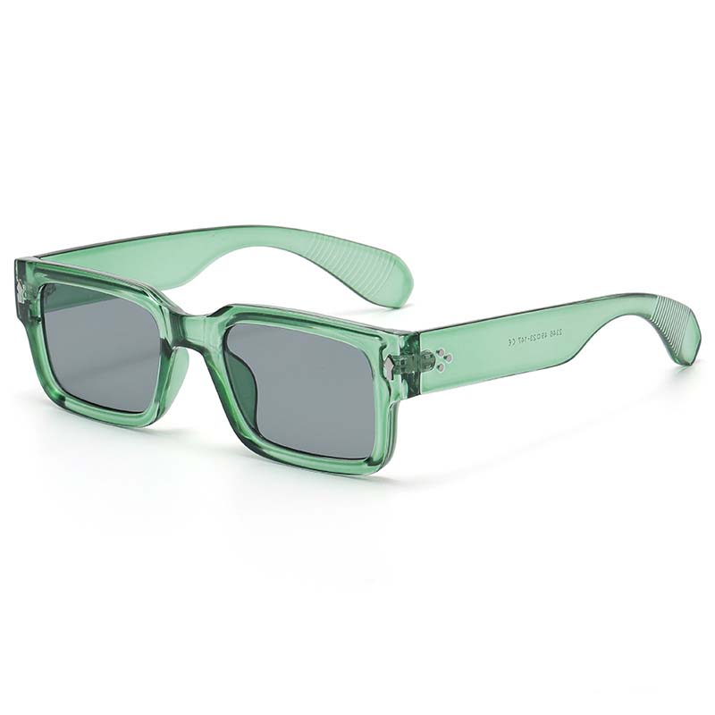Square Rivets Men Sunglasses Women Vintage Ins Popular Punk Glasses Gradient Trending Travel Sun Glasses Shades UV400