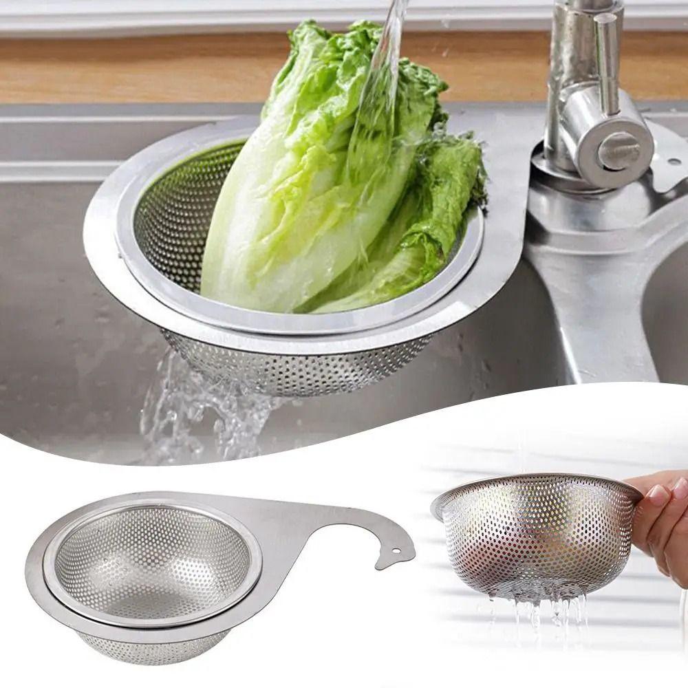 

3Pcs/Set Stainless Steel Kitchen Garbage Filter Faucet Waste Drain Rack Fruits Set 1