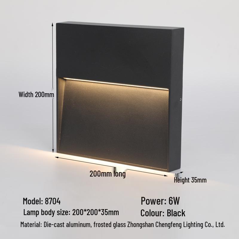 Waterproof LED Step Light for Outdoor Ramps & Corners, Die-Cast Aluminum Plinth Light