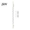 Wall Mounted Doll Organizer Stuffed Cotton Hanging Storage Chain, with Rope Toy Hanger Metal Clips, Boho Display Strap for Kids Room And