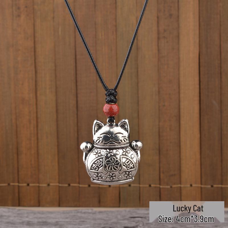 

Универсальное этническое серебряное ожерелье-подвеска – Женский амулет «Четыре стороны света: мир и богатство»