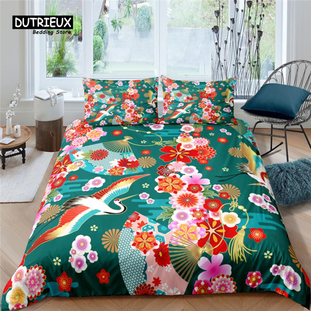 Home Living Luxury 3D Japanese Style Bedding Set Comfortable Duvet Cover Set Kids Bedding Set Queen and King EU/US/AU/UK Size