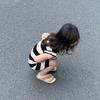 Abiti estivi a righe per bambina Abiti casual da principessa Abbigliamento per bambini Abiti per neonati e bambini Vestidos Abiti per bambine