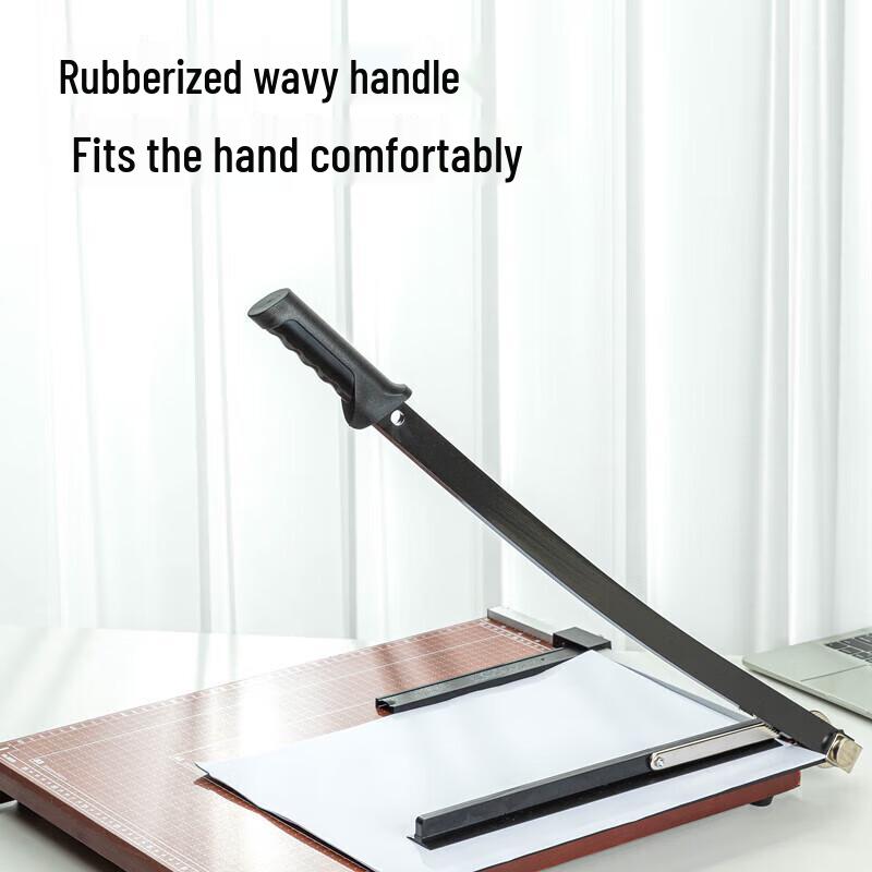 Deli Wooden Guillotine Paper Cutter CN plug (adapter included)