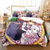 Miss Kobayashi's Dragon Maid Bedding Set Cartoon Anime Three-piece Set Adult Kid Bedroom Duvet Cover Sets 3D Print Kawaii Anime