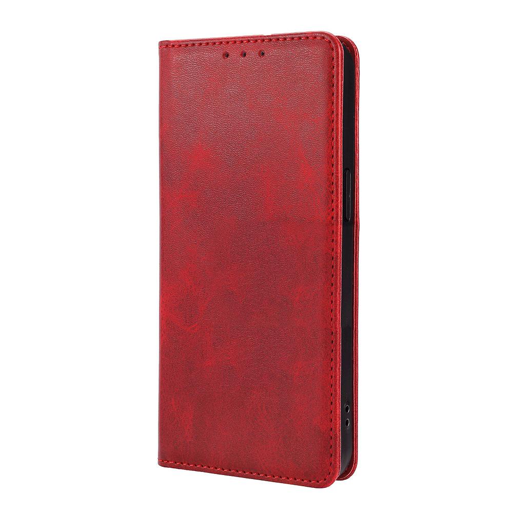Wallet-style Phone Case for Redmi Note 13 4G, Leather, with Card Slot and Stand