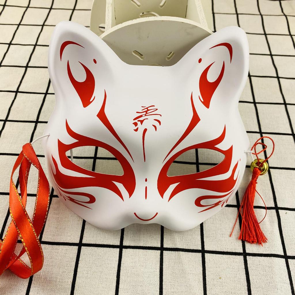 Halbkatze Gesicht Fuchs Cosplay Maske - Vollgesichts Maske Antiker Stil