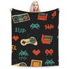 The Evolution of Video Game Blankets  Warm Soft Pattern Plush Throw Blanket For Kids Couch Chair Flannel Bedspread Bed Cover
