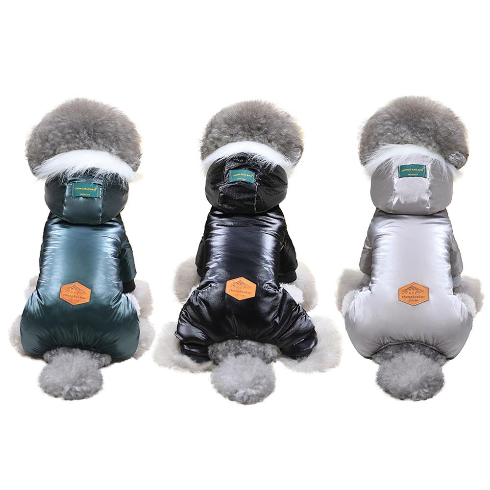 Buy Hooded Big Fur Collar Super Warm Dog Jacket Winter Thicker Cotton