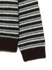 GLOWNY Mellow V-Neck Stripe Knit (Brown Stripe)