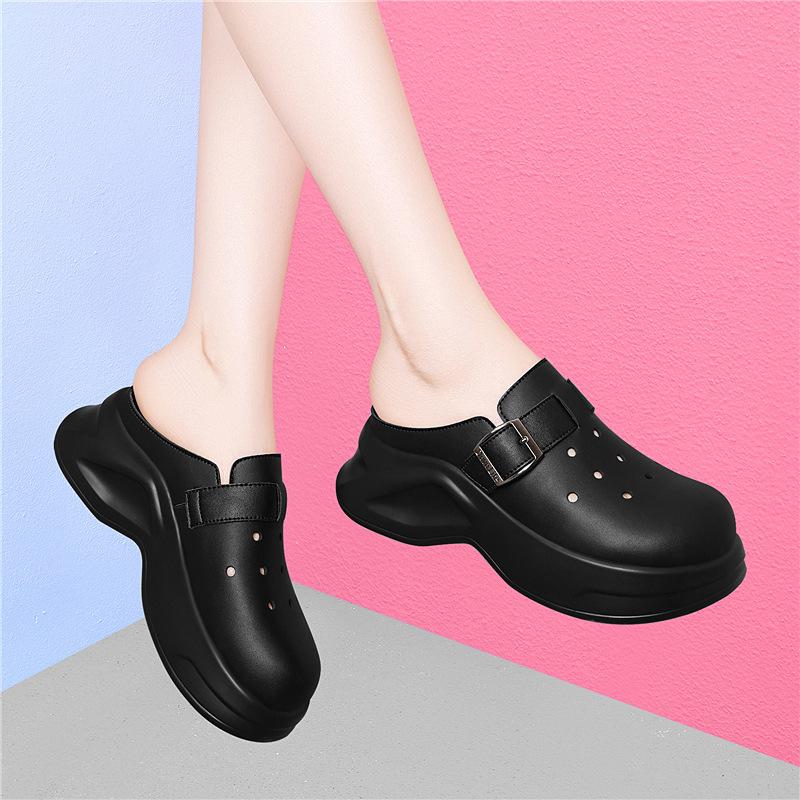 Thick-soled Toe Hole Shoes, Summer Soft-like-like Soles, Non-slip Nurse Shoes, Beach Sandals