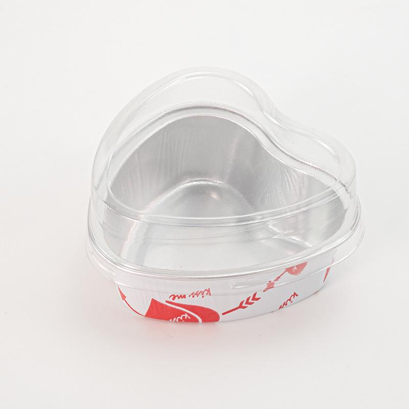 Heart-Shaped Aluminum Pudding Cup for Air Fryer Use Only (Not for Domestic Sales)