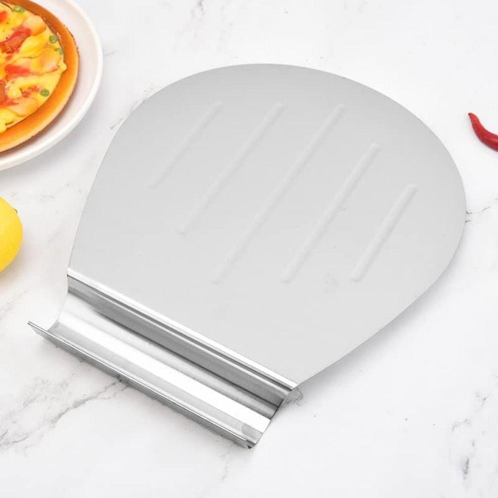 Silver Pizza Transfer Shovel Non-Slip Handle Baking Shovel Paddle  Pizza Oven Accessories
