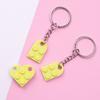 Keychain Couples Key Ring Blocks Show Love for Valentine's Day Anniversaries Birthdays Gifts for Boyfriend Girlfriend