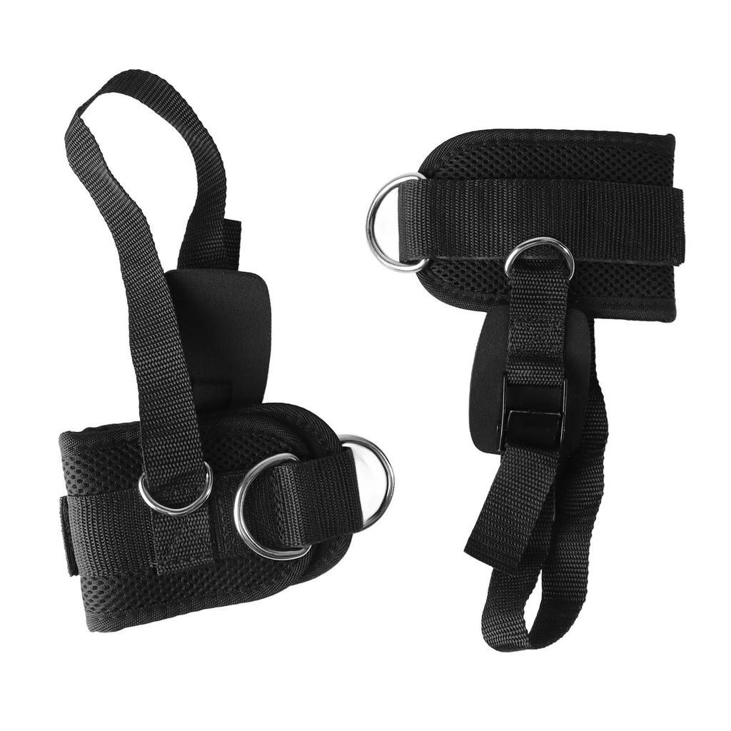 Ankle Straps for Cable Machines Fitness Adjustable D Ring Ankle Straps Foot Support Ankle Protector with Buckle