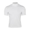 2024 Summer Men's Solid Color Short-Sleeve High-Neck T-Shirt