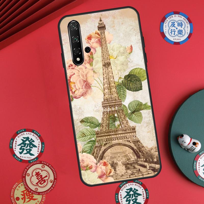Paris Eiffel Tower For Huawei Nova Y73 Y72 Y61 Y91 Y90 Y70 Y60 12s 12i 11i 8i 9 10 SE P60 Pro P30 P40 Lite Case