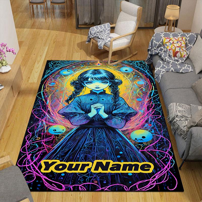 Custom 1Pc Moonlit Gothic Portrait Rug Office Carpet Indoor Outdoor Entrance Doormat Nonslip Soft And Comfortable Living Room D2915376