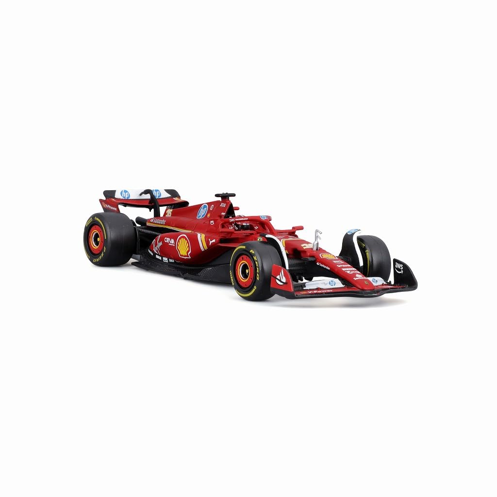 Burago Ferrari 2024 Imola GP Leclerc with Driver Finished Product 1/43 SF-24 No.16 C. 18-36843LI