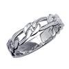 Lala Christie Figaro Chain Silver 925 Size Men's Ring, [BLACK LABEL], 15, R14051-b-15