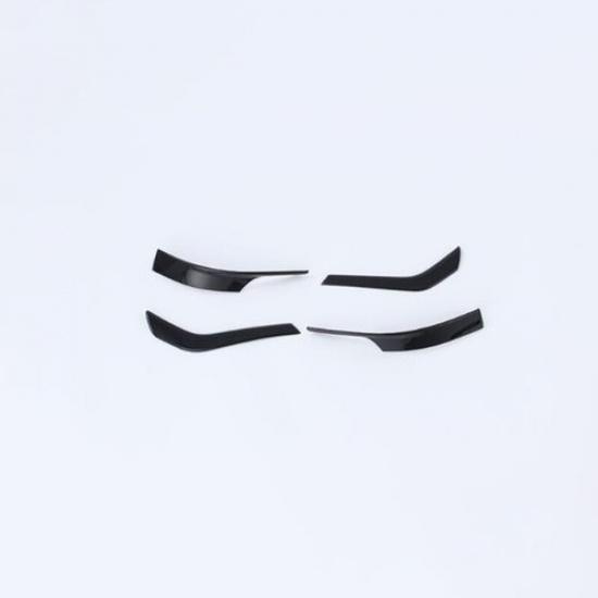 Glossy Black 4X Rearview Mirror Stripe Cover Trim For Volkswagen ID.4 2021 2022
