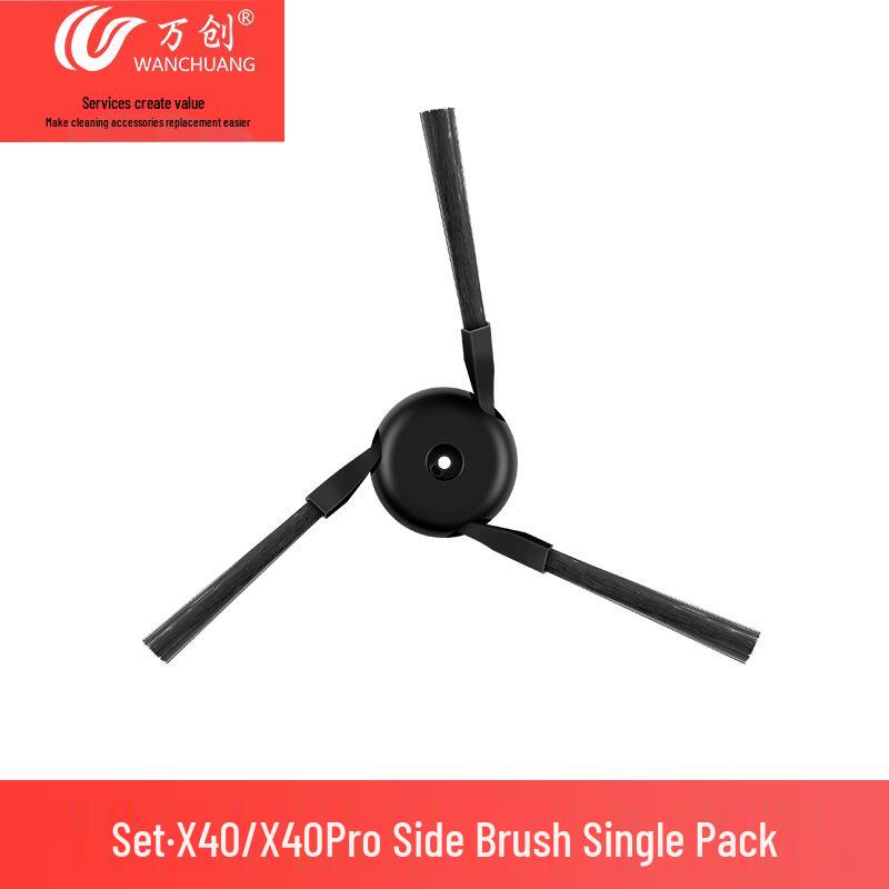Wanchuang Accessories Kit for Dreame X40/X40Pro: Side Brush, Mop, Dust Bag, Roller Brush, Dustbin