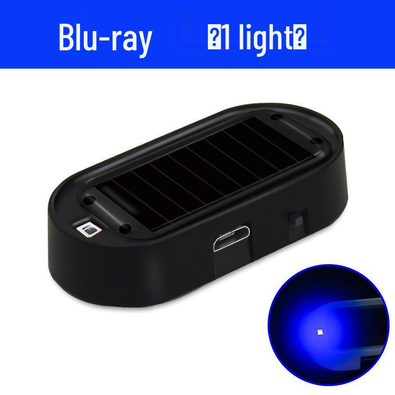Solar-Powered LED Car Anti-theft Warning Strobe Light