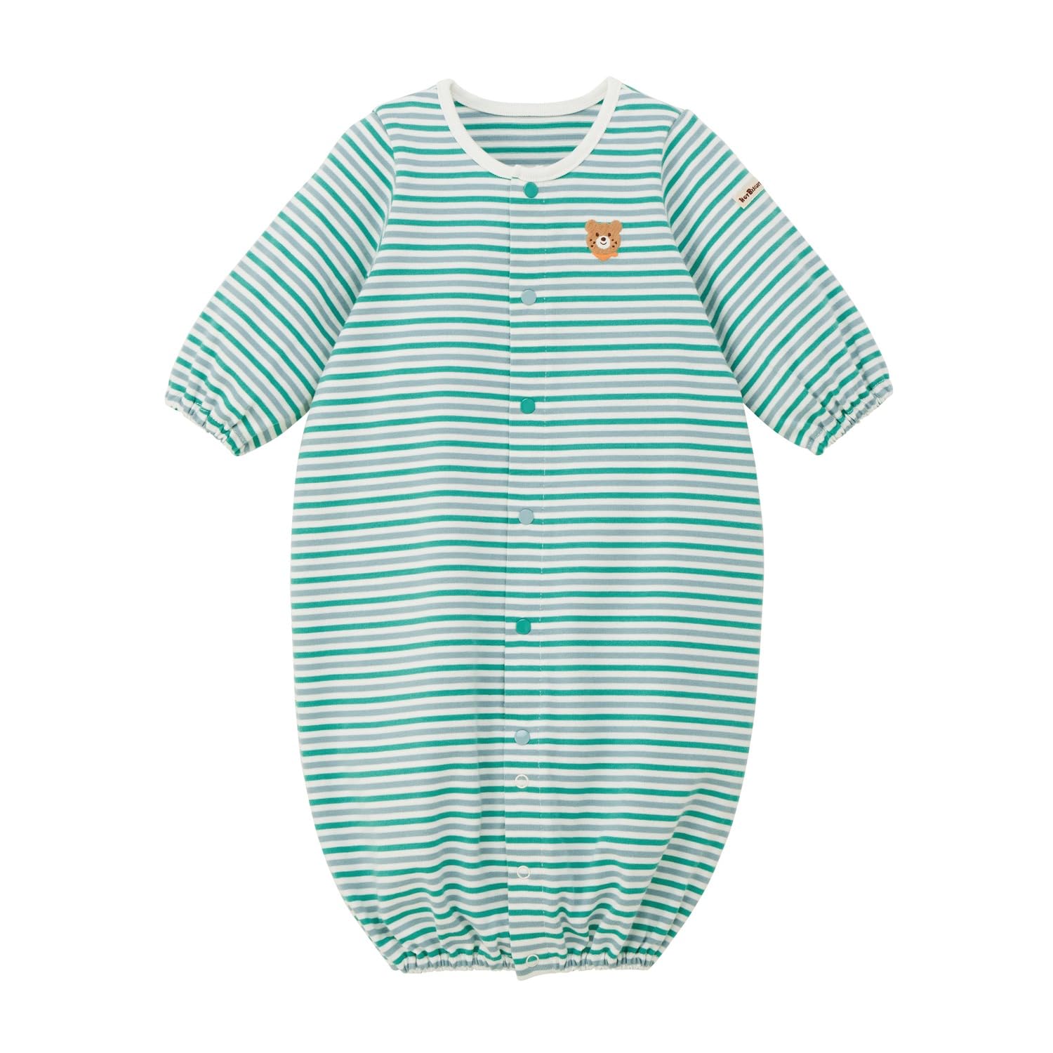 

MIKIHOUSE HOT BISCUITS Two-Way All-in-One, Boys and Girls Baby/Kids Clothing, Green, Size 50 (50-60cm), 70-2614-149