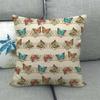 Colorful Butterfly Cartoon Insect Animal Digital Printing Short Plush Pillow Covers For Car Sofa Office Cushion Cover Home Goods
