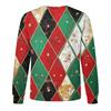 Men's Christmas Printed Imitation Cotton Long-sleeved Shirt