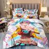 Hatsune Miku Duvet Cover Pillowcase Bedding Set Adult Boy Girl Bedroom Decoration Children Single Double Large Siz