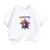 Sommerliches Outdoor-T-Shirt für Mädchen mit K-Pop-Motiv: Zoey, Mira und Rumi.