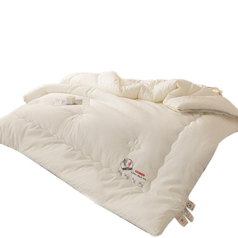 Thickened Warm Cotton-Soy Quilt for All Seasons - Single & Double Dorm Bedding