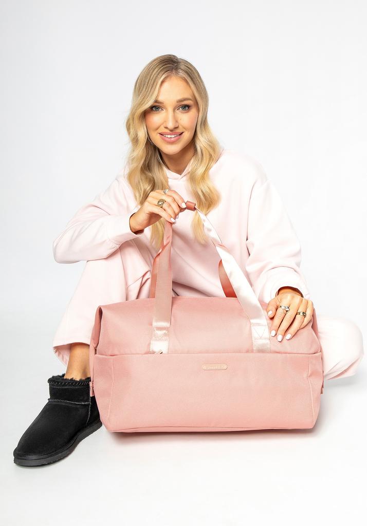 Wittchen Borsa da Viaggio e Sportiva Larga da Donna Rosa, Poliestere Rosa