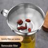 304 Stainless Steel Kitchen Funnel Set with Filter Mesh for Oil & Wine, Various Sizes