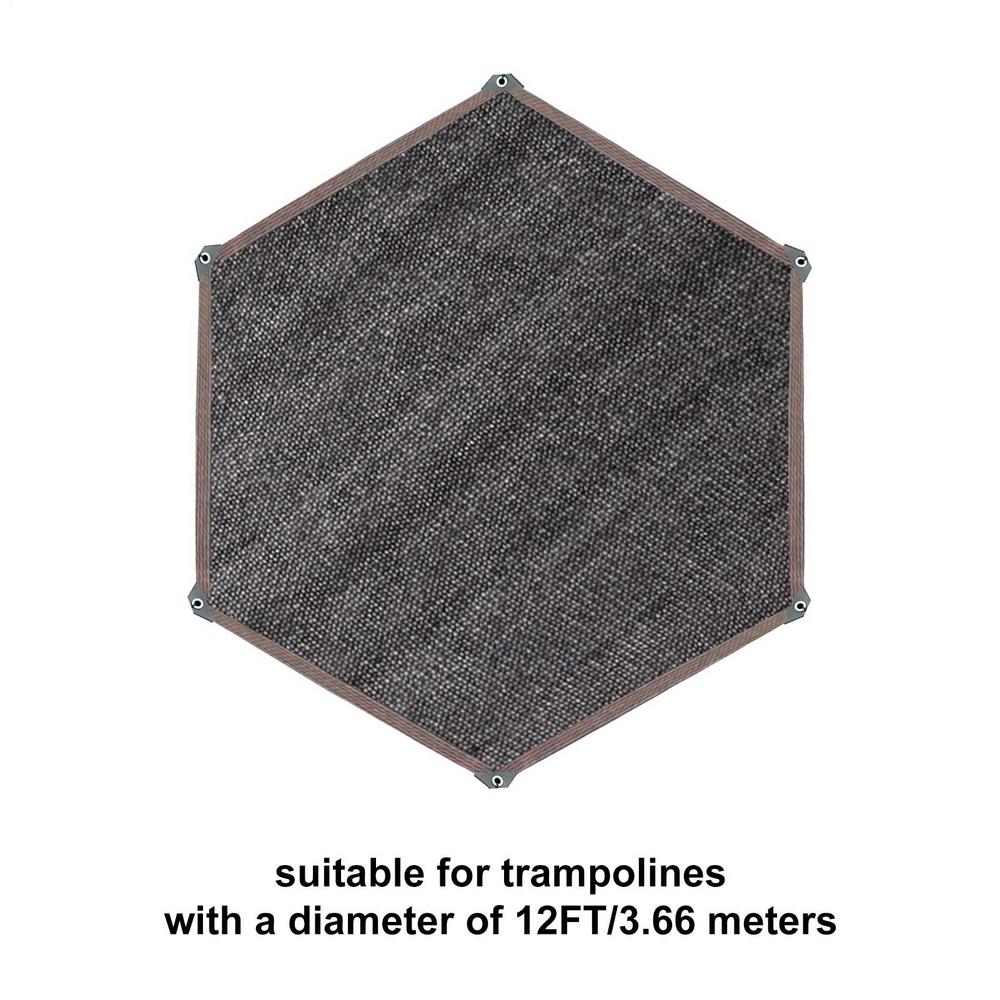 6-14FT trampoline shade cover Trampoline Sunshade Net Mesh Trampoline Sunshade Tent Cover Compatible with 6/8-bar models