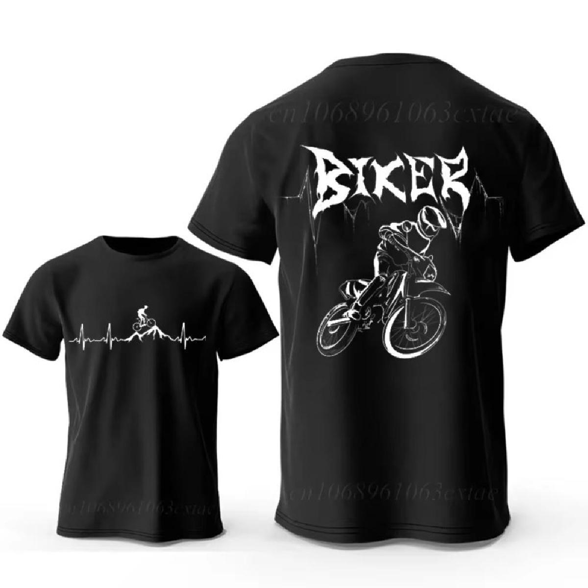 

Велосипед Сердцебиение Рок Смешная Футболка для Горного Велосипеда МТБ для Мужчин Футболка Хип-Хоп Повседневные Топы Летняя Уличная Футболка Оверсайз с Коротким Рукавом S