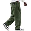 Pantaloni da Uomo Vintage in Velluto a Coste con Strisce Verticali, Gamba Dritta Larga per Uso Casual