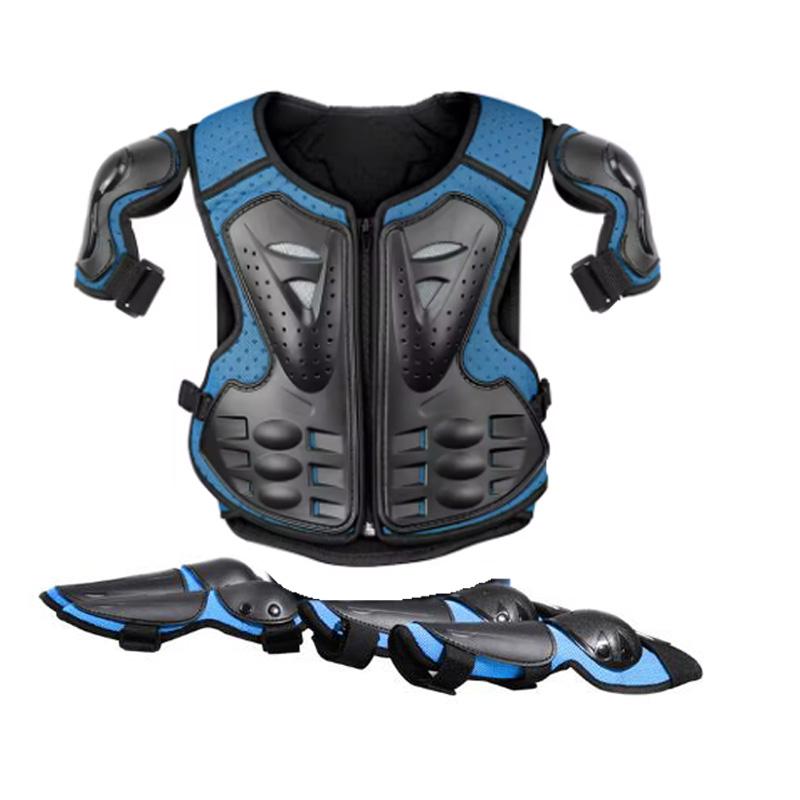 Kids Full Body Armor Motocross Off-Road Protective Vest Suit Anti-Impact with Knee & Elbow Guards for Boys And Girls 4-13 Years