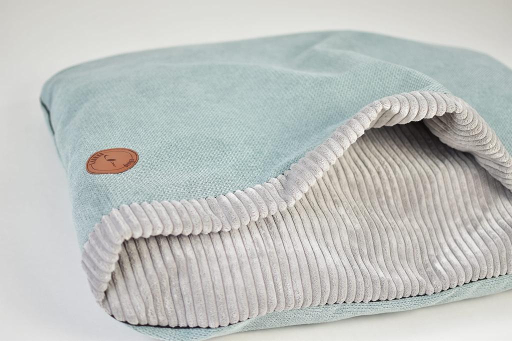 Mink Nel Mint + Gray Stripes 80cm x 60cm