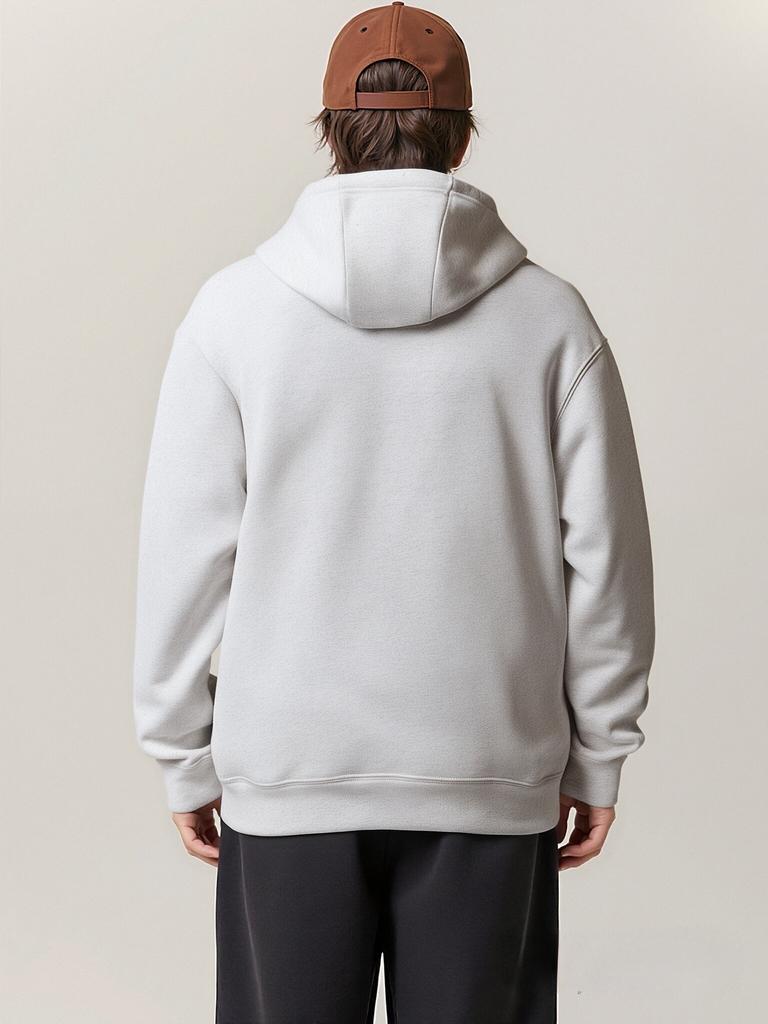 New York Explore Letter Creative Print Men Street Basic Hoodies Warm Soft Sweatshirts Casual Loose Top Fleece Trendy Man Clothes
