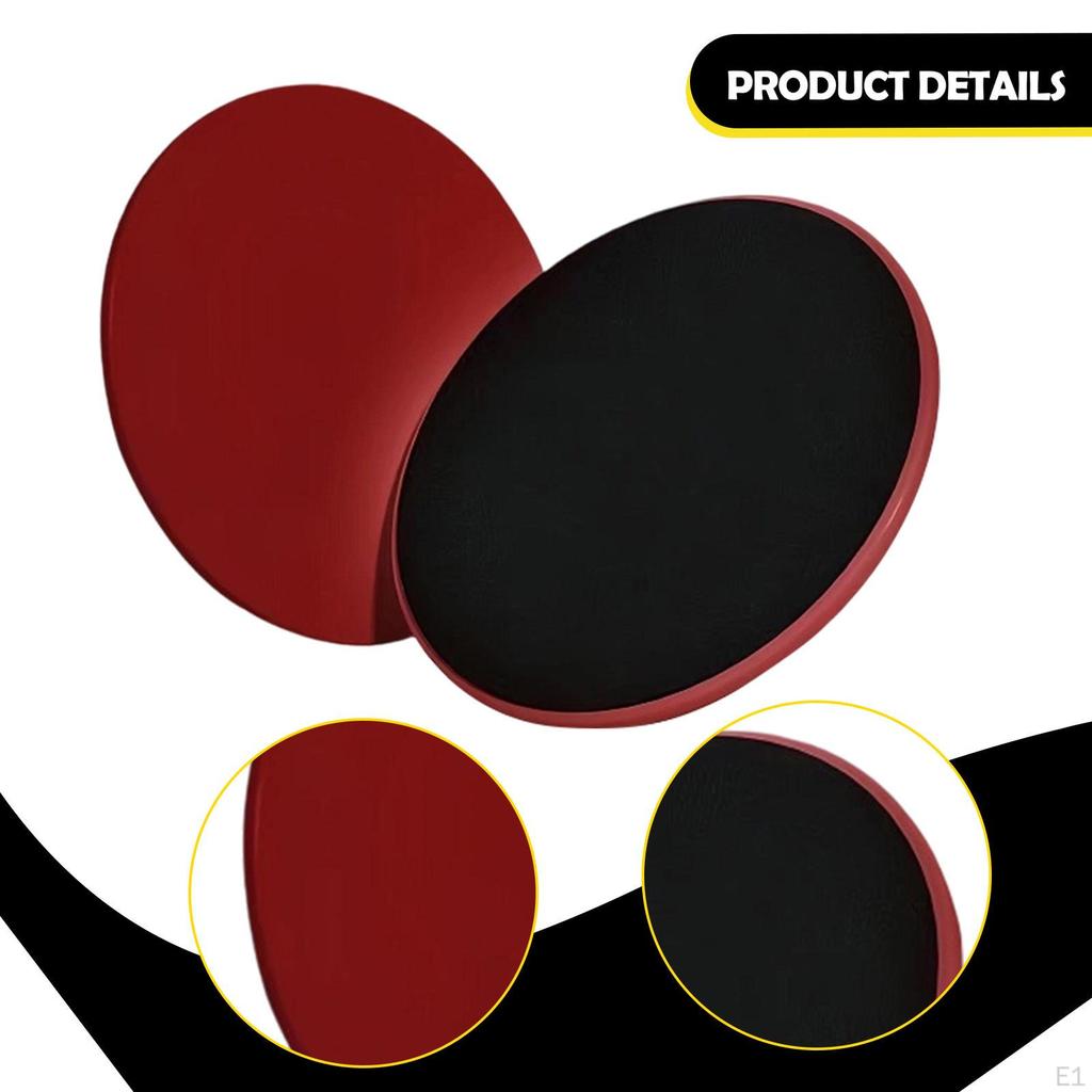 2 Pieces Exercise Core Sliders Gliding Discs Lightweight Equipment Workout for