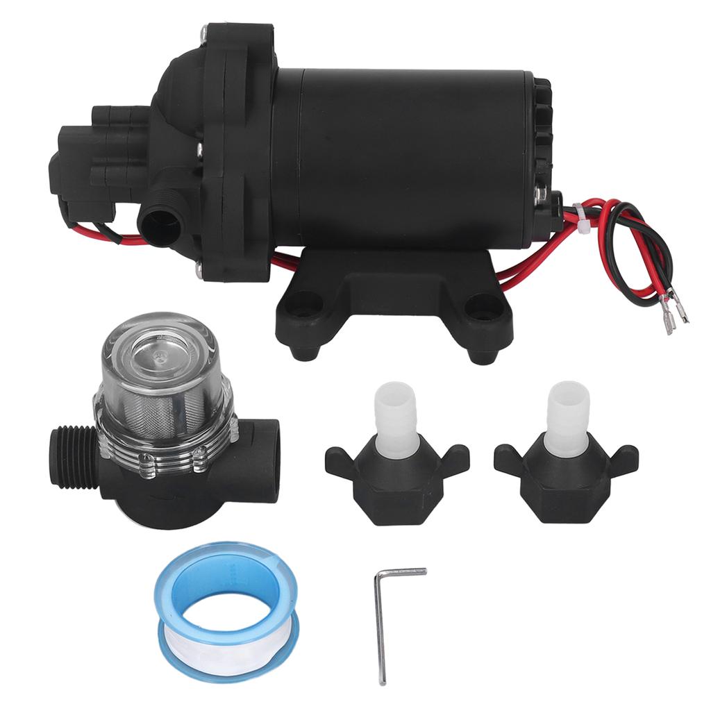 DC12V Electric Pump Diaphragm Self Priming Pump Water Delivery Booster Pump 8.4L MIN 60PSI 3.5GPM